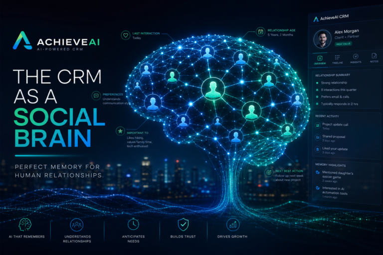 The CRM As A Social Brain: Perfect Memory For Human Relationships